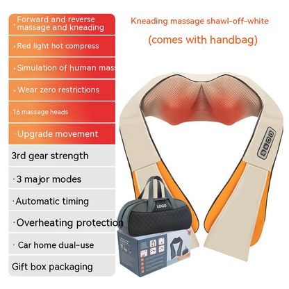 HeatWave Back & Waist Massager — Heat + Vibration Pain Relief Belt