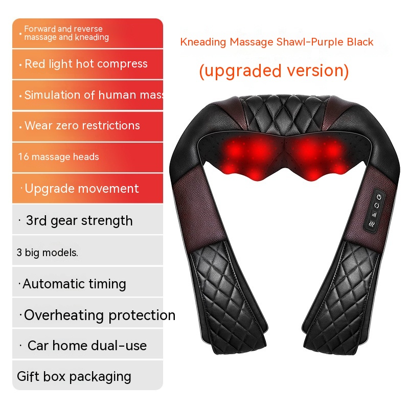 HeatWave Back & Waist Massager — Heat + Vibration Pain Relief Belt