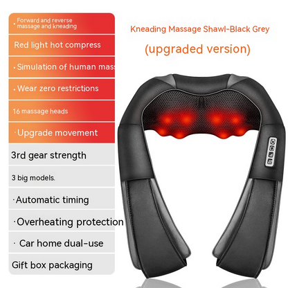 HeatWave Back & Waist Massager — Heat + Vibration Pain Relief Belt