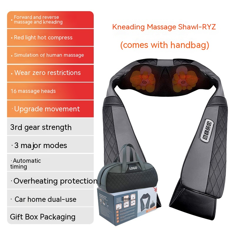 HeatWave Back & Waist Massager — Heat + Vibration Pain Relief Belt