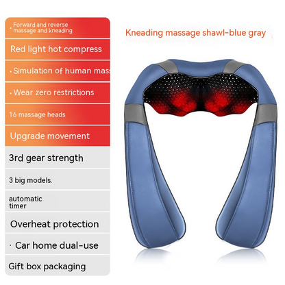 HeatWave Back & Waist Massager — Heat + Vibration Pain Relief Belt