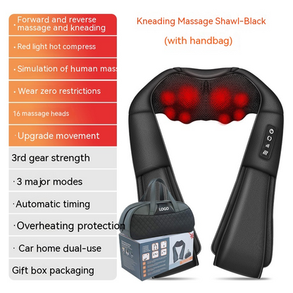 HeatWave Back & Waist Massager — Heat + Vibration Pain Relief Belt
