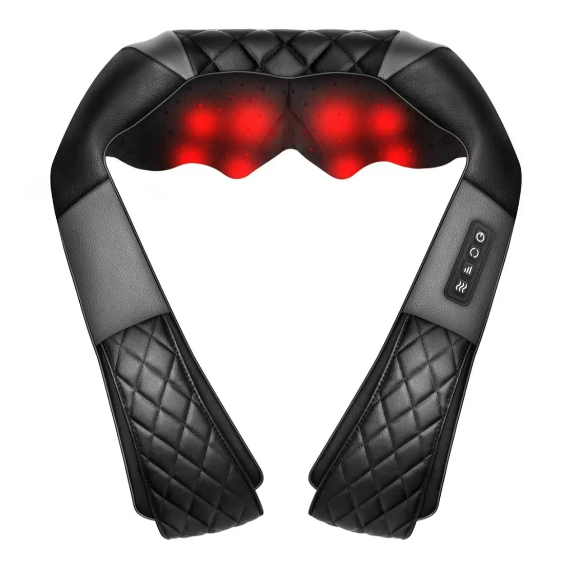 HeatWave Back & Waist Massager — Heat + Vibration Pain Relief Belt