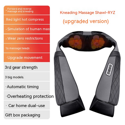 HeatWave Back & Waist Massager — Heat + Vibration Pain Relief Belt