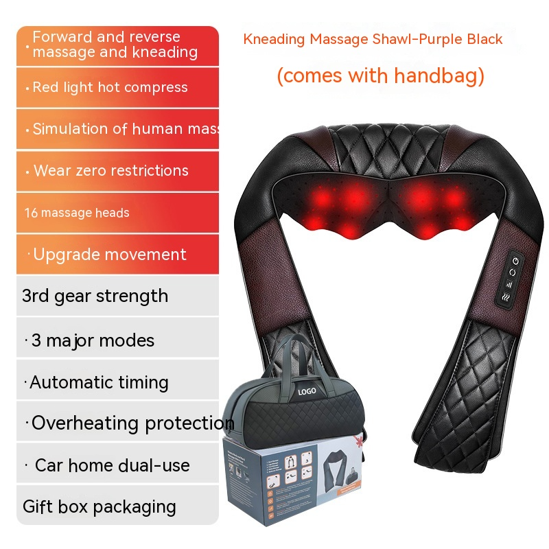 HeatWave Back & Waist Massager — Heat + Vibration Pain Relief Belt