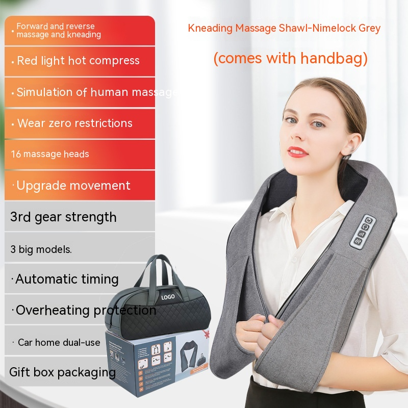 HeatWave Back & Waist Massager — Heat + Vibration Pain Relief Belt