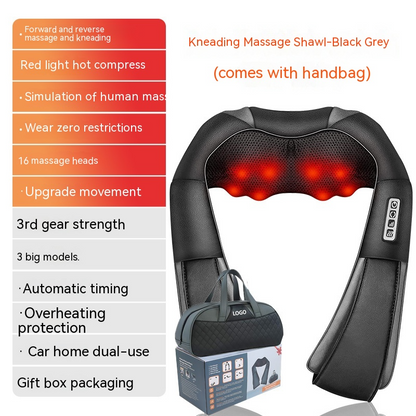 HeatWave Back & Waist Massager — Heat + Vibration Pain Relief Belt