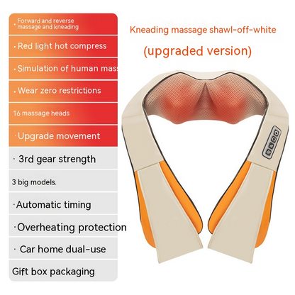 HeatWave Back & Waist Massager — Heat + Vibration Pain Relief Belt